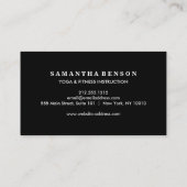 Elegant Mandala Flower Logo Yoga Instructor Visitekaartje (Achterkant)