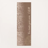 Elegant Mandala Glitter-You Creëer Je eigen kalm Yogamat (Voorkant)