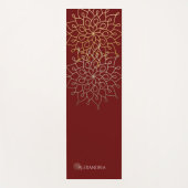 Elegant Mandala Gold Grey Personalized (1 zijde) Yogamat (Voorkant)