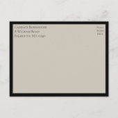 Elegant Mandala Indian Boho Black Engagement Party Uitnodiging Briefkaart (Achterkant)