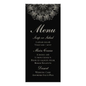 Elegant Mandala Indian Boho Black Wedding Men Reclamekaart (Voorkant)