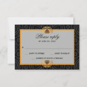 Elegant Mandala Indian Wedding RSVP Kaartje (Voorkant)