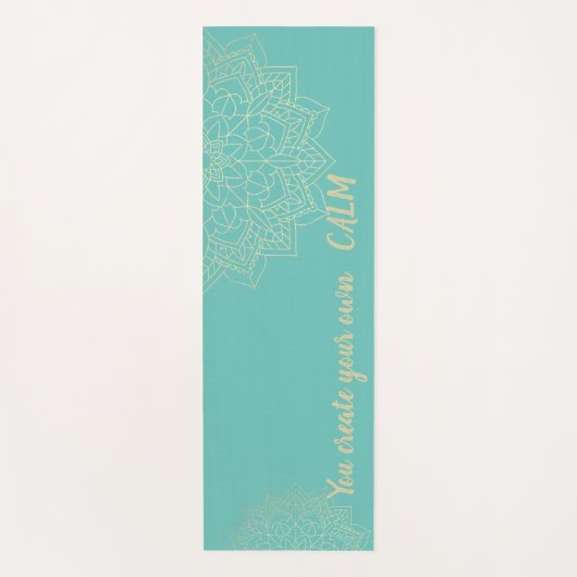 Elegant Mandala - Je Creëer je eigen kalm Yoga Yogamat (Voorkant)
