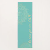 Elegant Mandala - Je Creëer je eigen kalm Yoga Yogamat (Achterkant)