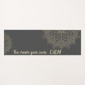 Elegant Mandala - Je Creëer je eigen kalm Yogamat (Voorkant (horizontaal))