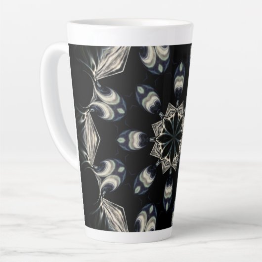 Elegant Mandala Latte Mok (Linkerhoek)