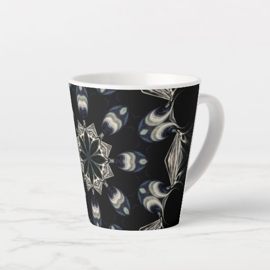 Elegant Mandala Latte Mok (Rechterhoek)