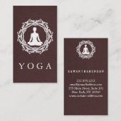 Elegant Mandala Logo Yoga Healing Health Visitekaartje (Voorkant / Achterkant)