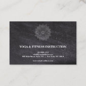 Elegant Mandala Lotus Flower Logo Yoga Instructor Visitekaartje (Achterkant)