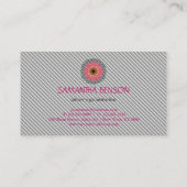 Elegant Mandala Lotus Logo Yoga Instructor Visitekaartje (Achterkant)