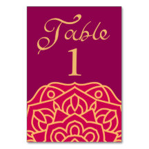 Elegant Mandala Magenta Gold Indian Wedding