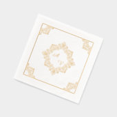 Elegant Mandala Monogram Folie Servetten (Links)