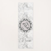 Elegant Mandala Om Namaste op Marmer Yogamat (Voorkant)