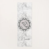 Elegant Mandala Om Namaste op Marmer Yogamat (Achterkant)