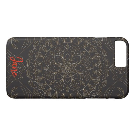 Elegant Mandala-ontwerp Case-Mate iPhone Case (Achterkant (Horizontaal))