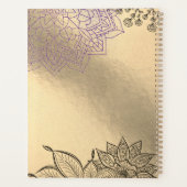 Elegant Mandala op Gold Planner (Achterkant)