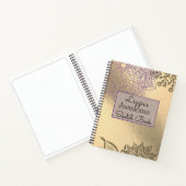 Elegant Mandala over Gold Sketch Notitieboek (Binnen)