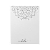 Elegant Mandala Personal Stationery Pad Notitieblok (Linkerzijde)