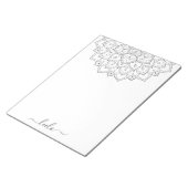 Elegant Mandala Personal Stationery Pad Notitieblok (Schuin)