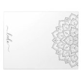 Elegant Mandala Personal Stationery Pad Notitieblok (Voorkant)