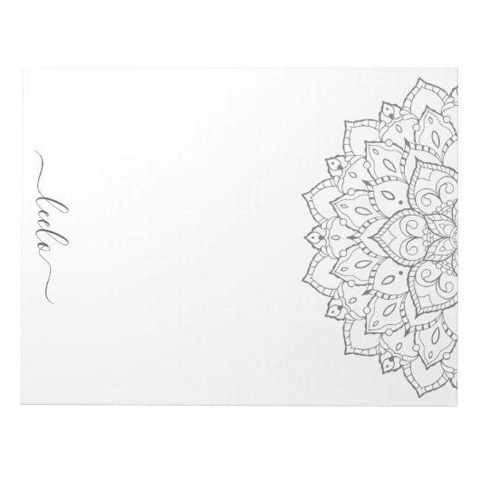 Elegant Mandala Personal Stationery Pad Notitieblok (Voorkant)