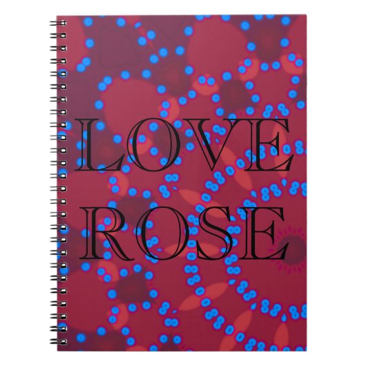 Elegant - MANDALA - PINK - RED Notitieboek (Voorkant)