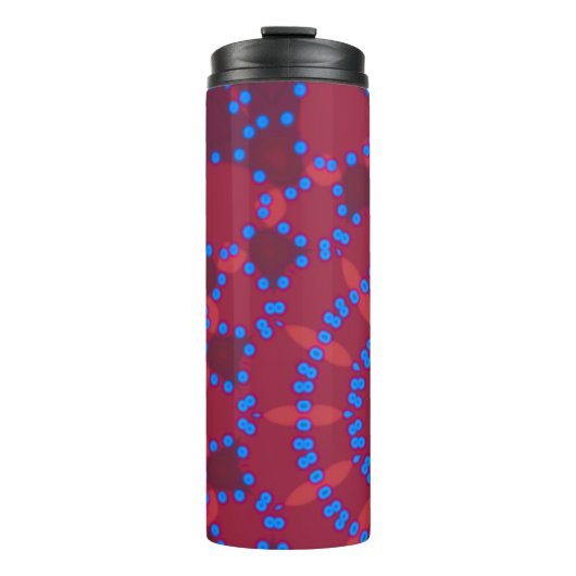 Elegant - MANDALA - PINK - RED Thermosbeker (Voorkant)