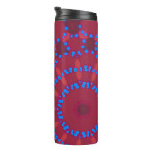 Elegant - MANDALA - PINK - RED Thermosbeker (Geroteerd rechts)