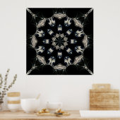 Elegant Mandala Poster (Keuken)