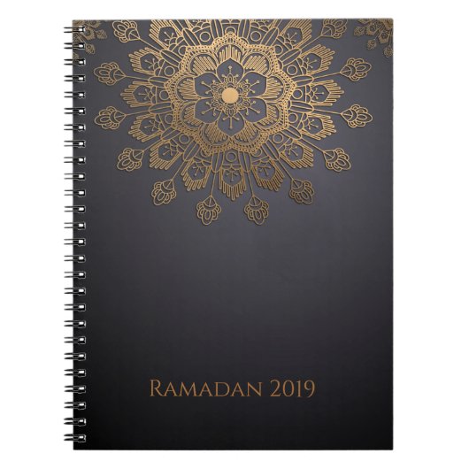 Elegant Mandala Ramadan Event Planner-laptop Notitieboek (Voorkant)