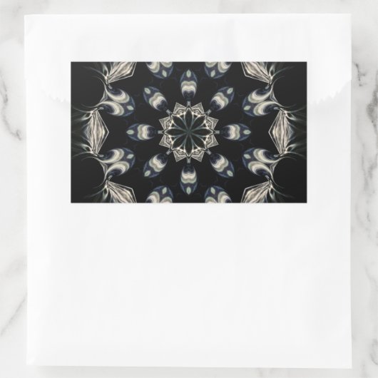 Elegant Mandala Rechthoekige Sticker (Tas)