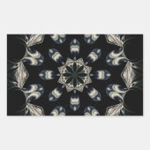 Elegant Mandala Rechthoekige Sticker (Voorkant)