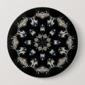 Elegant Mandala Ronde Button 4,0 Cm (Voorkant)