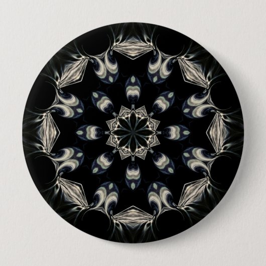 Elegant Mandala Ronde Button 4,0 Cm (Voorkant)