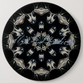 Elegant Mandala Ronde Button 6,0 Cm (Voorkant)