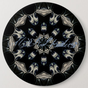 Elegant Mandala Ronde Button 6,0 Cm