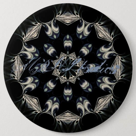 Elegant Mandala Ronde Button 6,0 Cm (Voorkant)