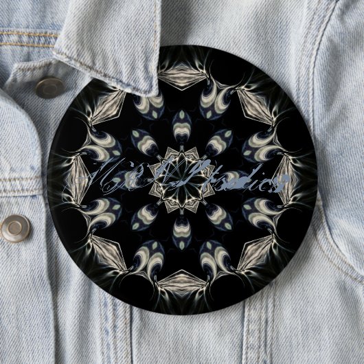 Elegant Mandala Ronde Button 6,0 Cm (In situ)