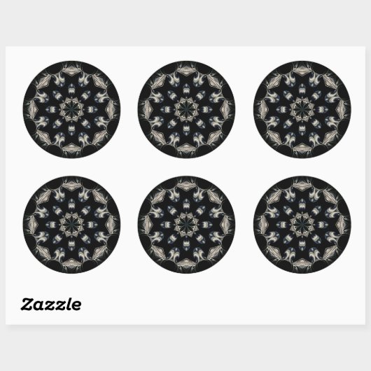 Elegant Mandala Ronde Sticker (Vel)