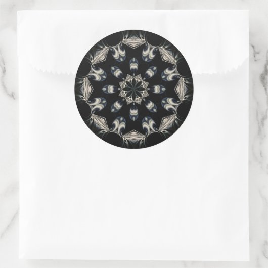 Elegant Mandala Ronde Sticker (Tas)