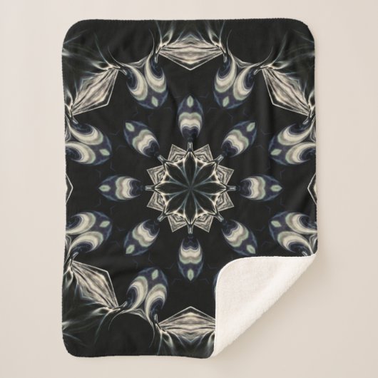 Elegant Mandala Sherpa Deken (Voorkant)