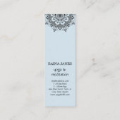 Elegant Mandala Symbool Universum Ontwerp Mini Visitekaartje (Achterkant)