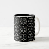 Elegant Mandala Tweekleurige Koffiemok (Voorkant rechts)
