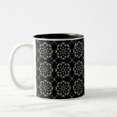 Elegant Mandala Tweekleurige Koffiemok (Links)