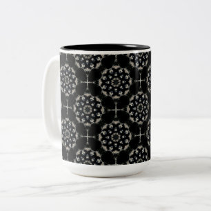 Elegant Mandala Tweekleurige Koffiemok