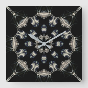 Elegant Mandala Vierkante Klok