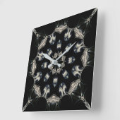 Elegant Mandala Vierkante Klok (Hoek)