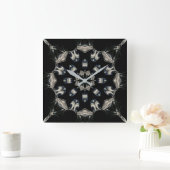 Elegant Mandala Vierkante Klok (Huis)