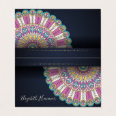 Elegant Mandala Visitekaartje (Buitenkant ongevouwen)