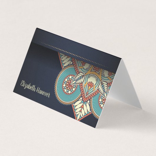 Elegant Mandala Visitekaartje (Voorkant)